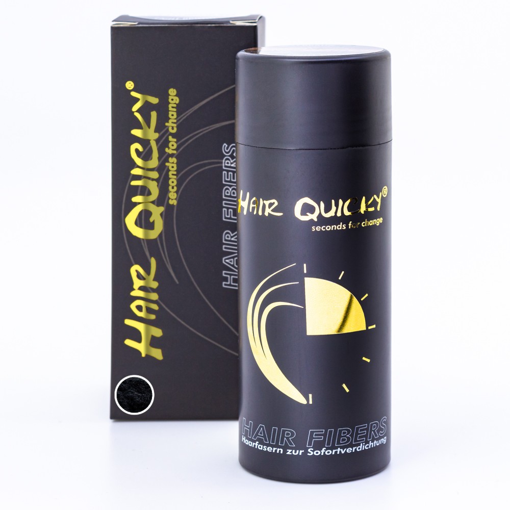 Hair Quicky® Premium Hair Fibers, Schütthaar, Streuhaar, Soforteffekt bei Geheimratsecken, Teilglatze, Haarausfall und lichtem Haar, für Männer & Frauen, natürliches Keratin